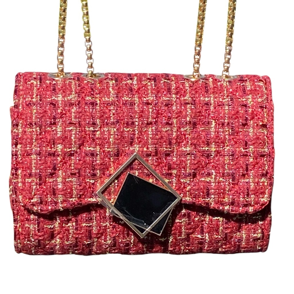 Red Tweed Bag